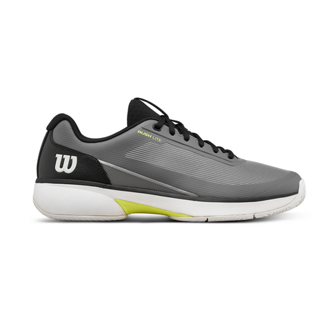 Wilson Rush Lite 5 Men's Tennis Shoe - Titanium/Snow White