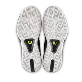 Wilson Rush Tour 5 Men's Tennis Shoe - Titanium/Black/Safety Yellow
