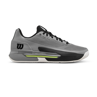Wilson Rush Tour 5 Men's Tennis Shoe - Titanium/Black/Safety Yellow