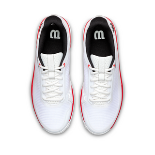 Wilson Rush Lite 5 Men's Tennis Shoe - White/Black/Infrared - 2026