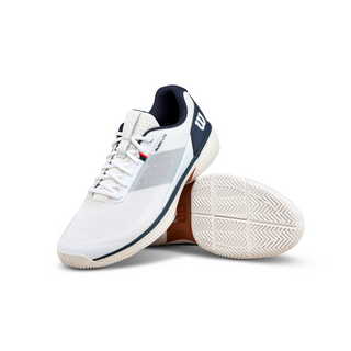 Wilson Rush Lite 5 Men's Tennis Shoe - White/Navy Blazer/Tofu - 2026