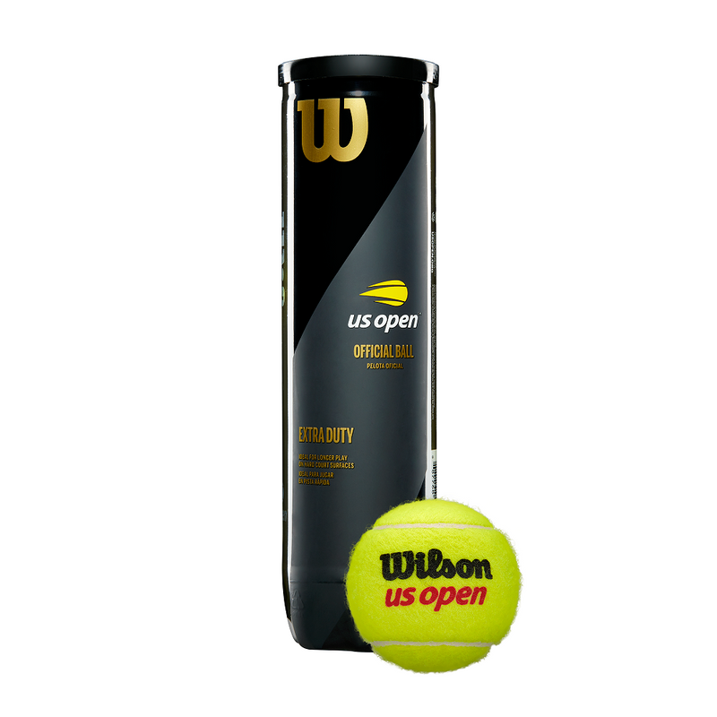 Wilson US Open Extra Duty Tennis Balls - 4 Ball Tube