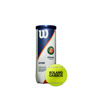 Wilson Roland Garros Clay Court Tennis Balls - 1 Tube (3 Balls)