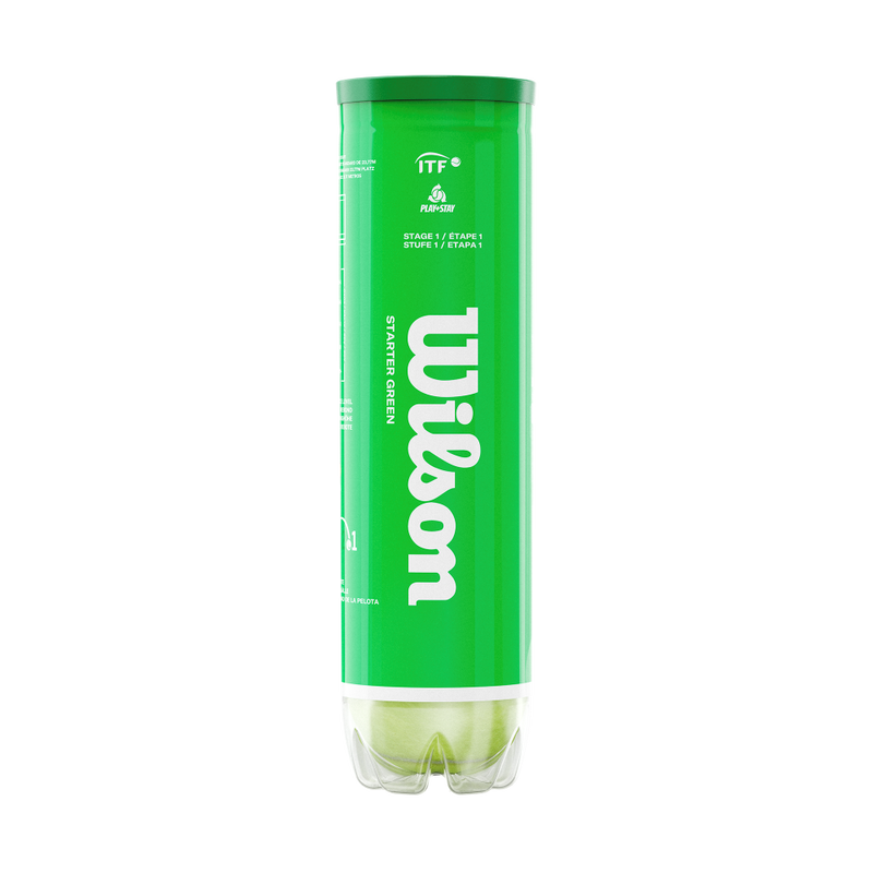 Wilson Starter Green Tennis Balls - 1 Tube (4 Balls)