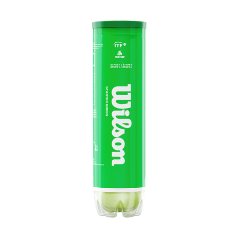 Wilson Starter Green Tennis Balls - 1 Tube (4 Balls)