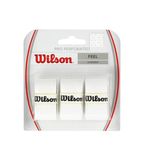 Wilson Pro Perforated Overgrip - Pack of 3 Grips - Feel