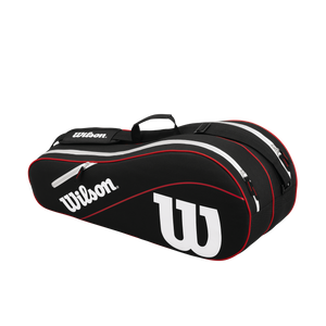 Wilson Advantage III 6 Racket Bag - Black/Red