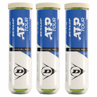 Dunlop ATP Tour Tennis Ball Tube - 1 Dozen - 12 Balls