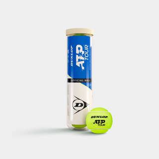 Dunlop ATP Tour Tennis Ball Tube - 4 Balls