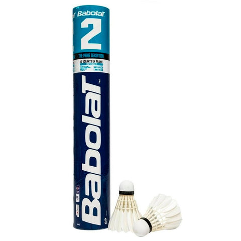 Babolat 2 High Quality Feather Shuttles - 12 Pack