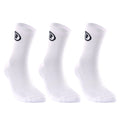 Bullpadel BP262 High Socks - Pack of 3 - White