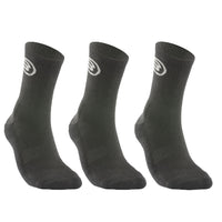 Bullpadel BP262 High Socks, Pack of 3, Black