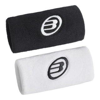 Bullpadel Wide Wristband - 2 Pack - White/Black