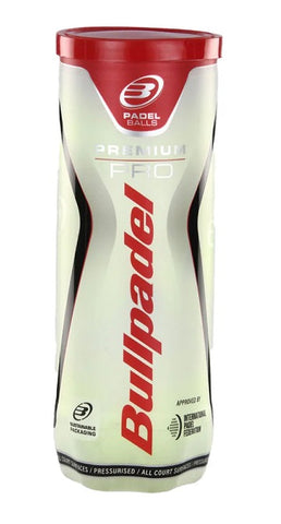 Bullpadel Premium Pro Padel Balls - 3 Ball Tube