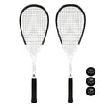 Karakal CarboTech 115 Graphite Squash Rackets + Balls - 2 Racket Deal