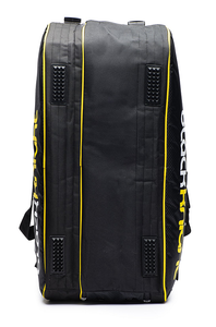 Black Knight Competition 6 Racket Bag - Black/Yellow