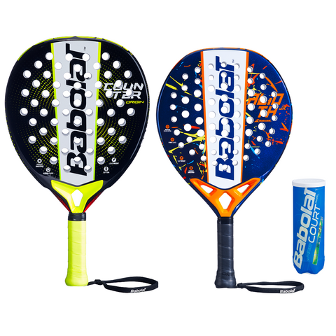 Babolat Family Padel Racket Set - Includes 1 Adult & 1 Junior Racket + Balls