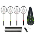 Karakal CT Attack Graphite 4 Player Badminton Set With Net & Shuttles