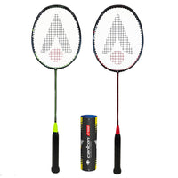 Karakal Attack Graphite 2 Player Badminton Set Including 6 Shuttles and Covers