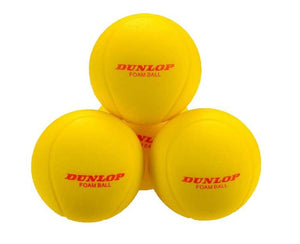 Dunlop Training Foam Tennis Balls - 3 Pack
