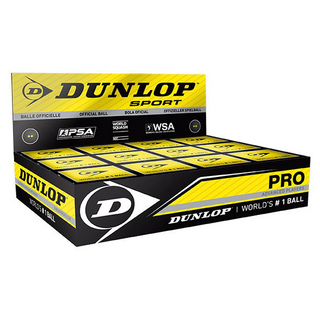Dunlop Pro Squash Balls - 12 Balls