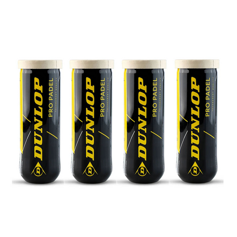Dunlop Pro Padel Balls - 1 Dozen / 12 Balls