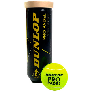Dunlop Pro Padel Balls - 3 Ball Tube