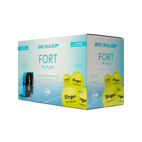 Dunlop Fort TR Plus Slinger Tennis Balls - 72 Ball Box