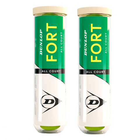 Dunlop Fort All Court Tennis Balls Twin Pack - 8 Balls