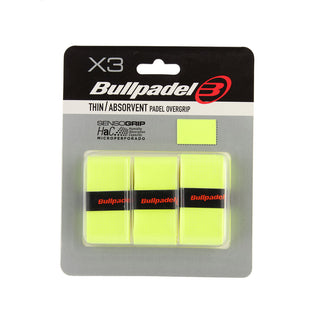 Bullpadel Thin/Absorbent Padel Overgrip - Pack of 3