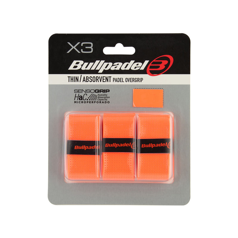 Bullpadel Thin/Absorbent Padel Overgrip - Pack of 3