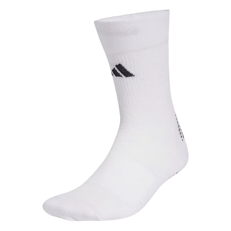 Adidas Mens Grip Cushioned Crew Performance Socks - Pack of 1 - White
