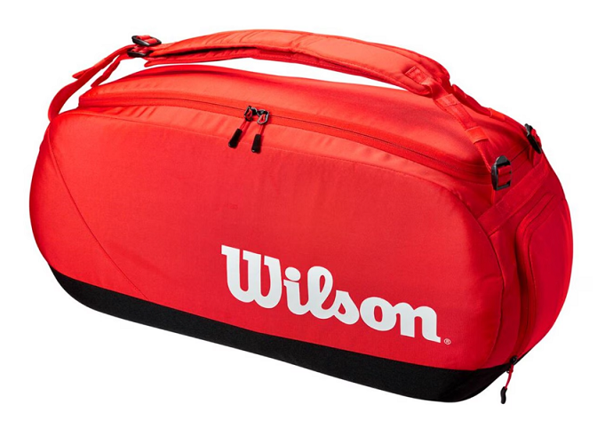 Wilson Super Tour Tennis Duffle Bag Red Racketworld UK