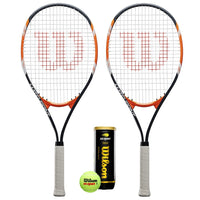 2 x Wilson Matchpoint XL Tennis Racket Set  + 3 Tennis Balls