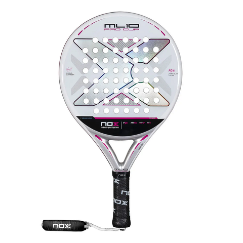 NOX Pala ML10 Pro Cup Silver By Miguel Lamperti Padel Racket + Cover - 2025