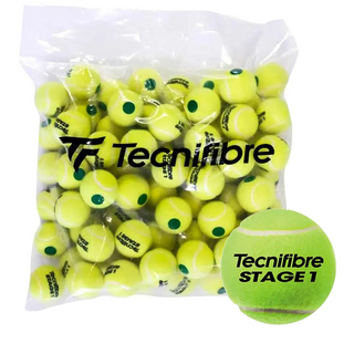 Tecnifibre Stage 1 Green Tennis Balls - 72 Balls