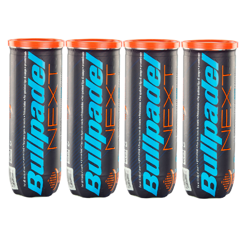 Bullpadel NEXT Padel Balls - 4 Tubes/ Dozen Balls – Racketworld UK