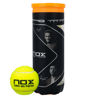 NOX Pro Titanium Padel Balls - 3 Ball Tube