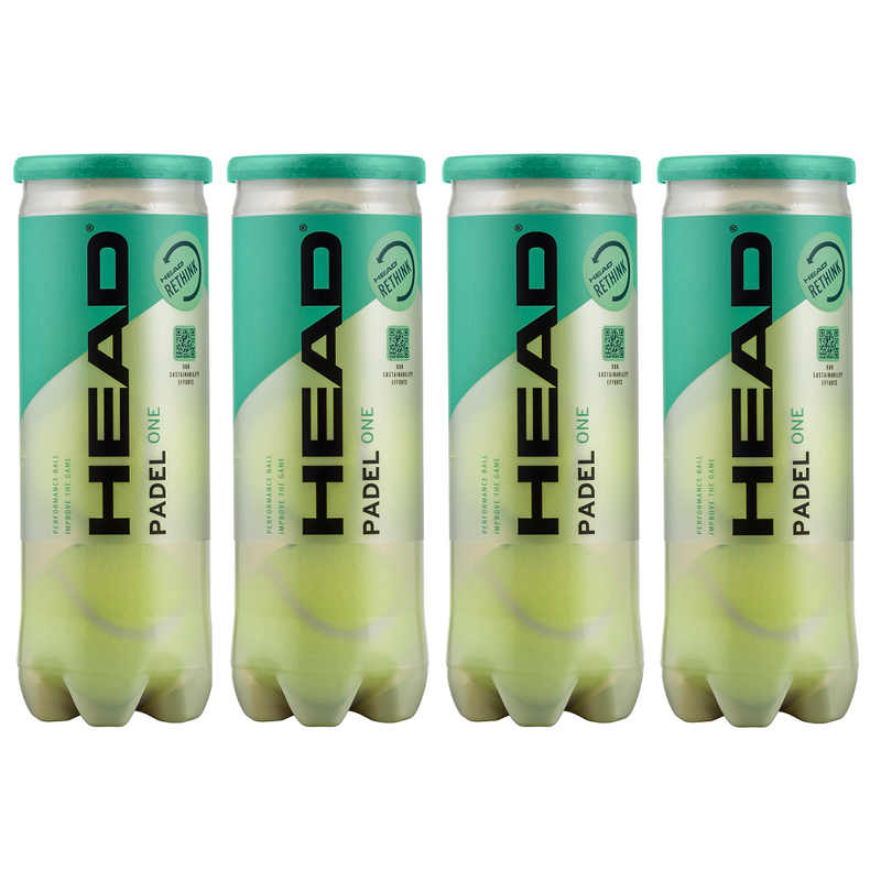 HEAD Padel One Balls - 1 Dozen / 12 Balls