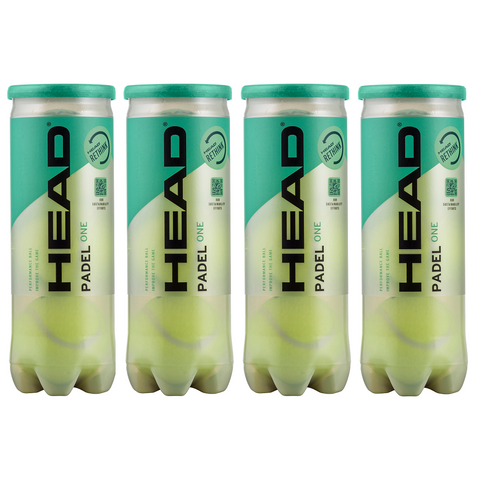 HEAD Padel One Balls - 1 Dozen / 12 Balls