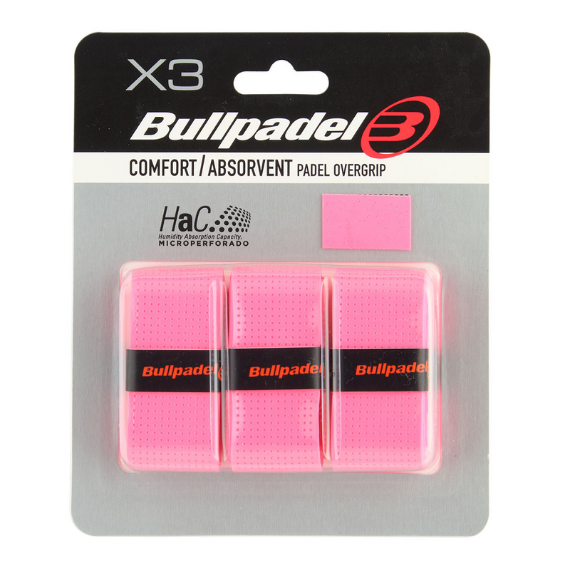 Bullpadel Comfort/Absorbent Padel Overgrip - Pack of 3