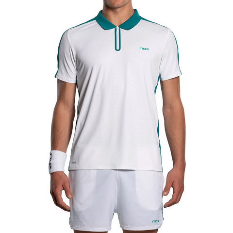 NOX Pro Men's Polo - White / Ivy Green