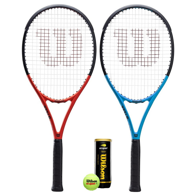 Wilson Tour XP 103 Graphite Tennis Racket Twin Set & 3 Balls