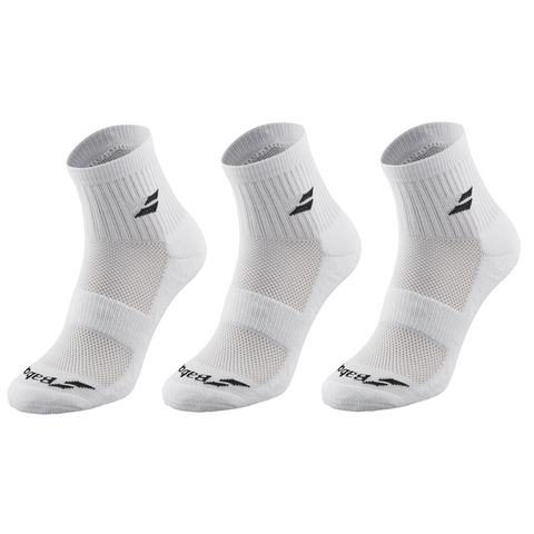 Babolat Quarter Socks - White - 3 Pairs