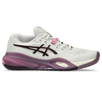 ASICS Gel Resolution X Women's Tennis Shoes - Soft Oat/Dark Aubergine - 2026