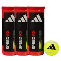 Adidas Speed RX Padel Balls - 3 Tubes (9 Balls)