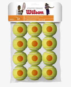 Wilson Starter Tour Orange Tennis Balls - 12 Pack