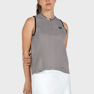 Bullpadel Taila Womens Sleeveless Top - Grey