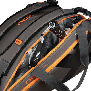NOX AT10 Team Padel Racket Bag - Grey/Orange