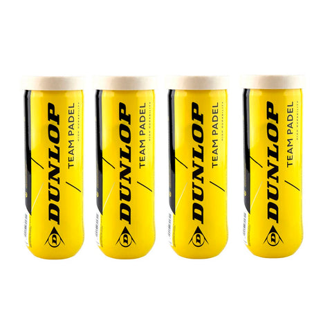 Dunlop Team Padel Balls - 1 Dozen / 12 Balls